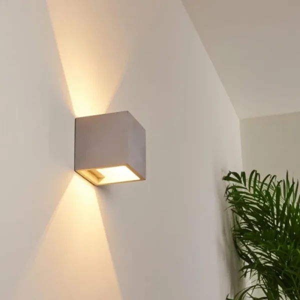 hofstein Applique murale Braslo Gris, 1 lumière* Lampes Modernes