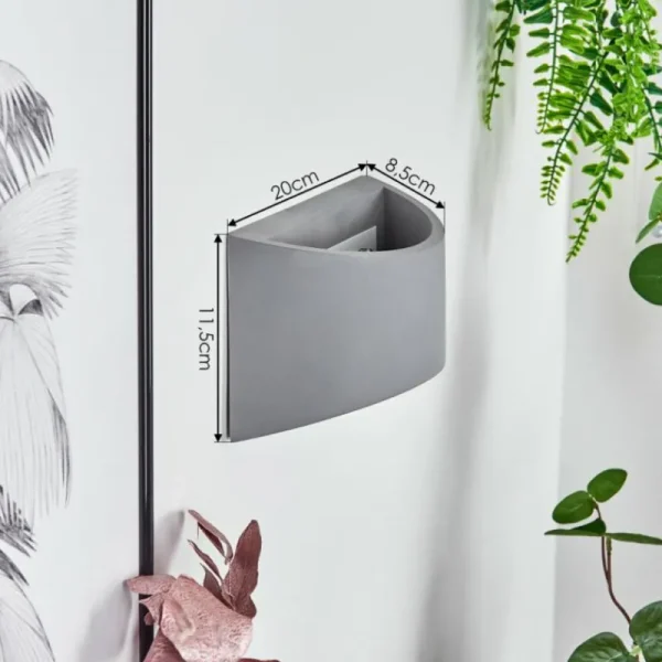 hofstein Applique murale Braslo Gris, 1 lumière* Lampes Modernes