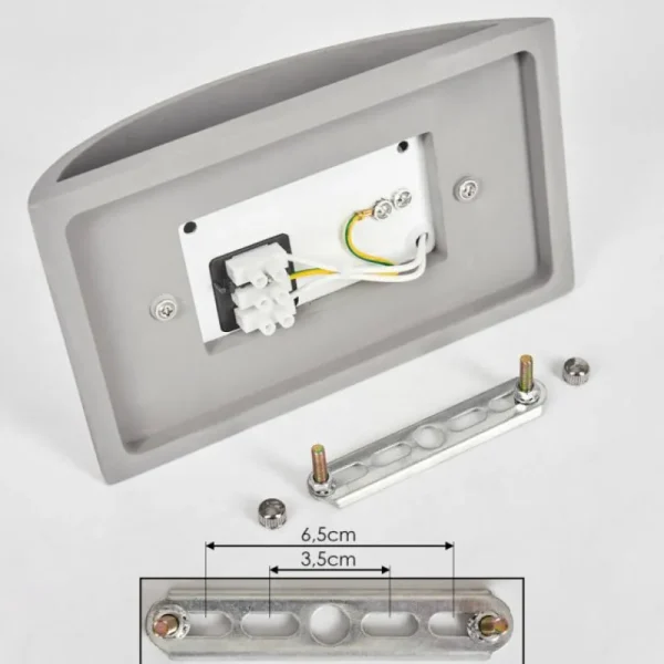 hofstein Applique murale Braslo Gris, 1 lumière* Lampes Modernes