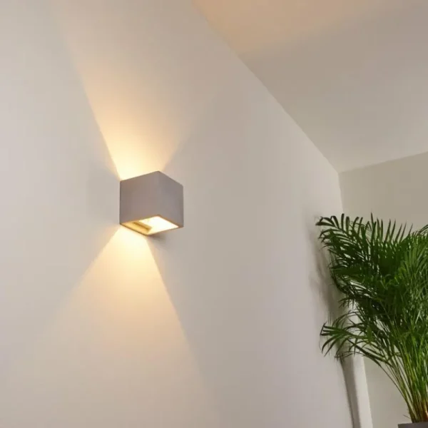 hofstein Applique murale Braslo Gris, 1 lumière* Lampes Modernes