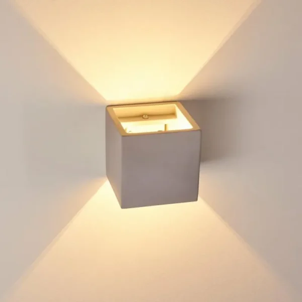 hofstein Applique murale Braslo Gris, 1 lumière* Lampes Modernes