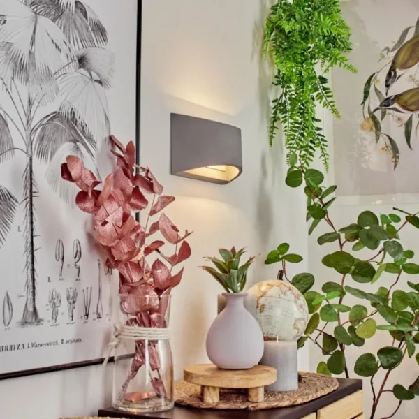 hofstein Applique murale Braslo Gris, 1 lumière* Lampes Modernes