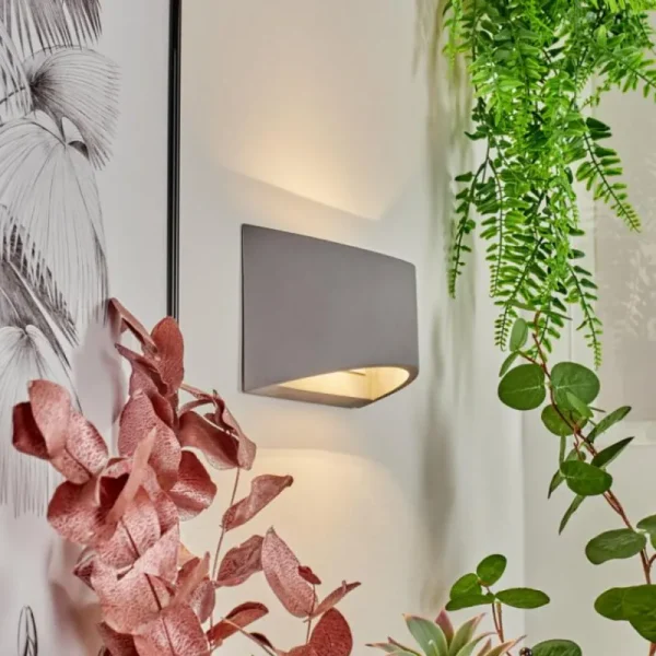 hofstein Applique murale Braslo Gris, 1 lumière* Lampes Modernes