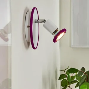 hofstein Applique murale Cabri LED Chrome, Lila, Blanc, 1 lumière* Lampes Modernes