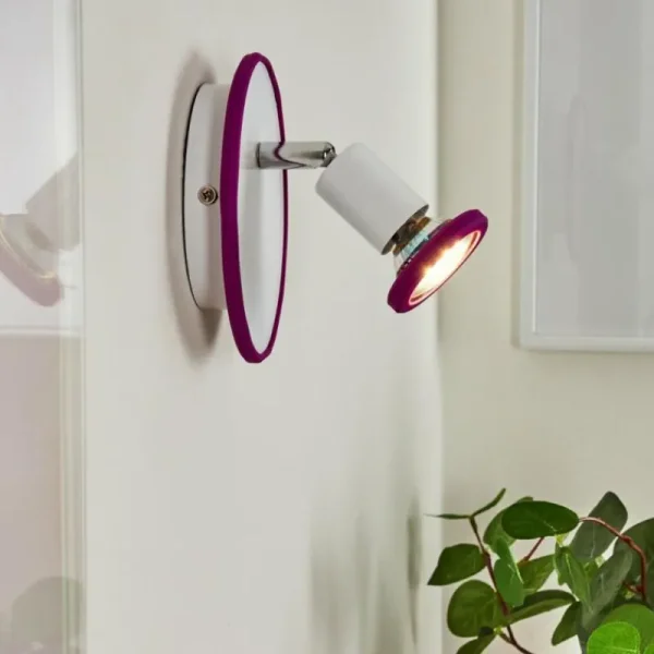 hofstein Applique murale Cabri LED Chrome, Lila, Blanc, 1 lumière* Lampes Modernes