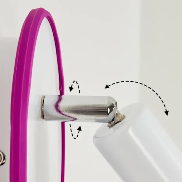 hofstein Applique murale Cabri LED Chrome, Lila, Blanc, 1 lumière* Lampes Modernes