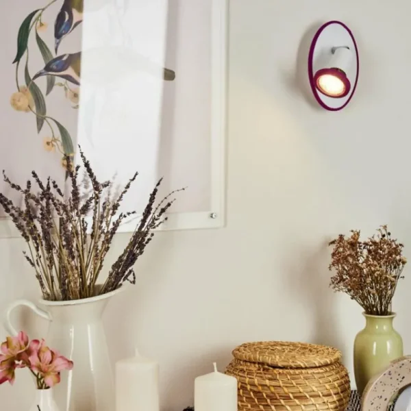 hofstein Applique murale Cabri LED Chrome, Lila, Blanc, 1 lumière* Lampes Modernes