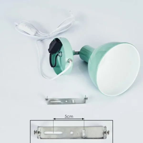 hofstein Applique murale Caney Chrome, Vert, 1 lumière* Lampes Modernes