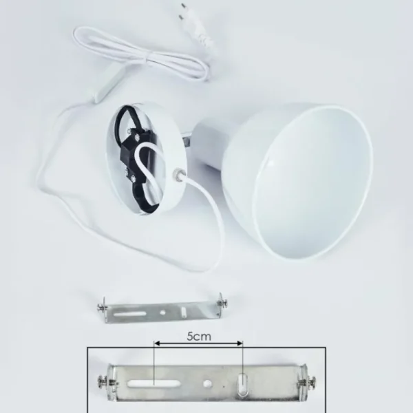 hofstein Applique murale Caney Chrome, Blanc, 1 lumière* Lampes Modernes