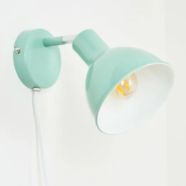 hofstein Applique murale Caney Chrome, Vert, 1 lumière* Lampes Modernes