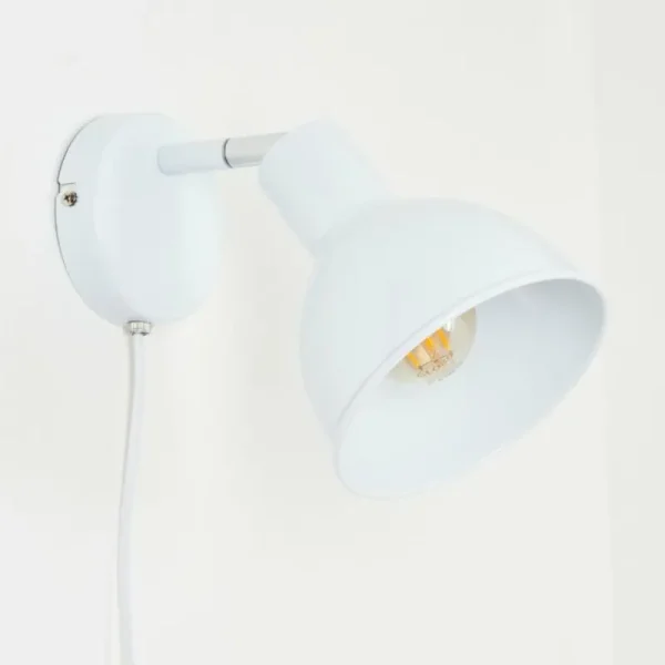 hofstein Applique murale Caney Chrome, Blanc, 1 lumière* Lampes Modernes
