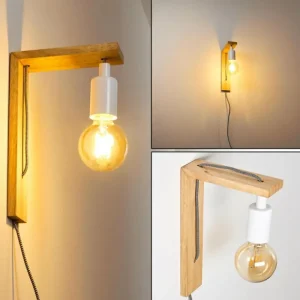 hofstein Applique murale Canoe Bois clair, 1 lumière* Lampes Modernes