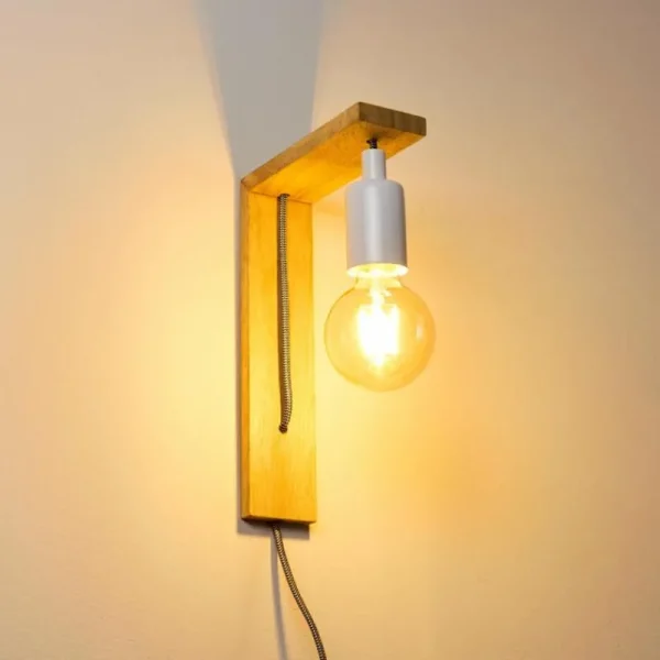 hofstein Applique murale Canoe Bois clair, 1 lumière* Lampes Modernes