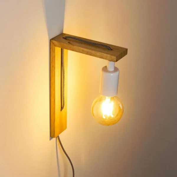 hofstein Applique murale Canoe Bois clair, 1 lumière* Lampes Modernes