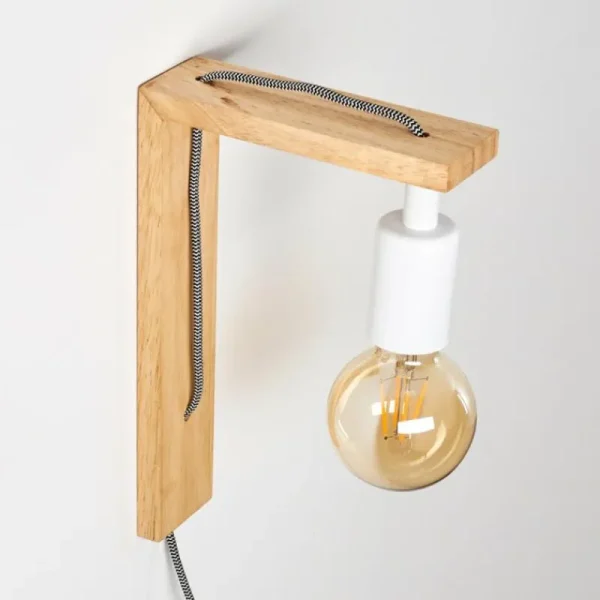 hofstein Applique murale Canoe Bois clair, 1 lumière* Lampes Modernes