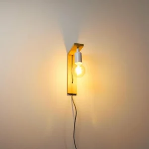 hofstein Applique murale Canoe Bois clair, 1 lumière* Lampes Modernes