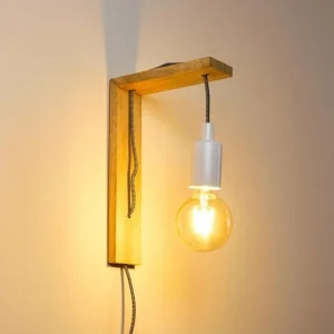 hofstein Applique murale Canoe Bois clair, 1 lumière* Lampes Modernes