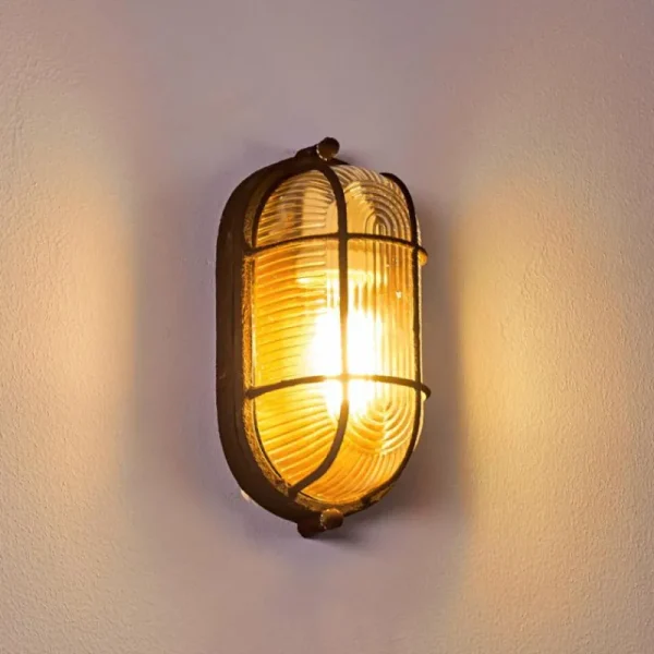 hofstein Applique murale Catawba Rouille, 1 lumière* Lampes En Verre