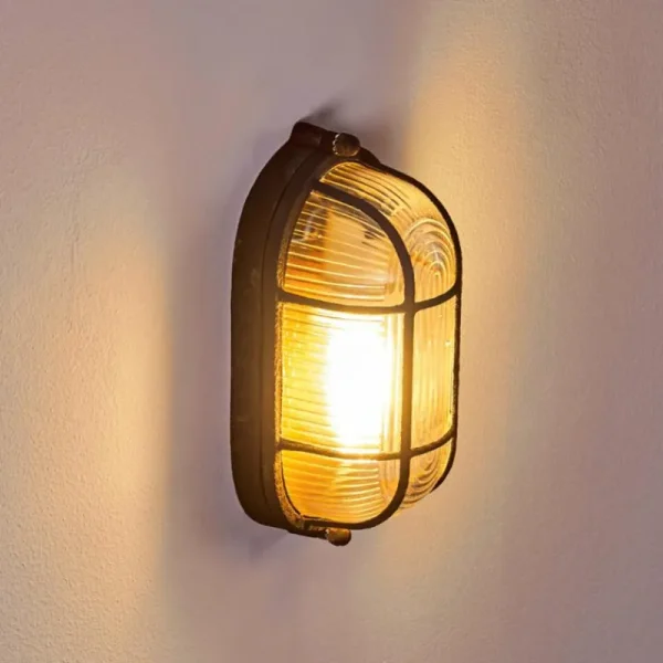 hofstein Applique murale Catawba Rouille, 1 lumière* Lampes En Verre