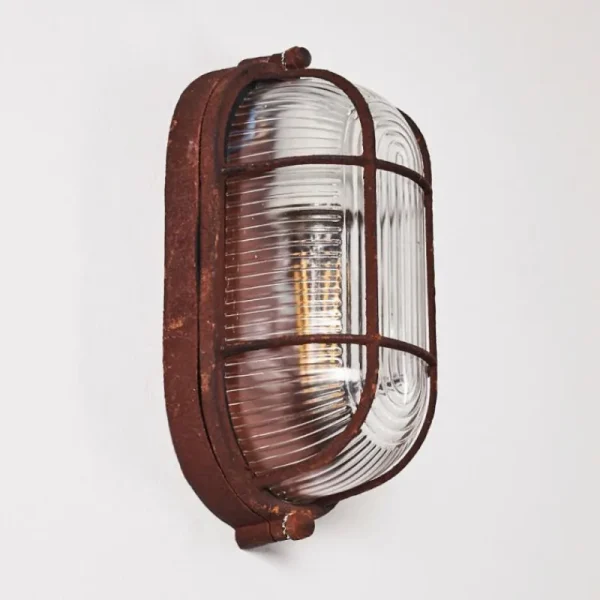 hofstein Applique murale Catawba Rouille, 1 lumière* Lampes En Verre