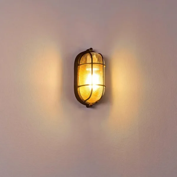 hofstein Applique murale Catawba Rouille, 1 lumière* Lampes En Verre