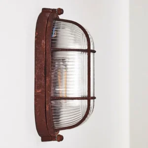 hofstein Applique murale Catawba Rouille, 1 lumière* Lampes En Verre