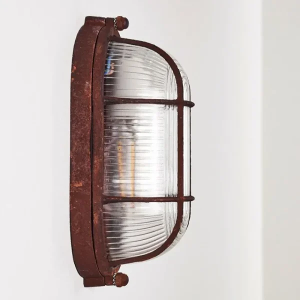 hofstein Applique murale Catawba Rouille, 1 lumière* Lampes En Verre
