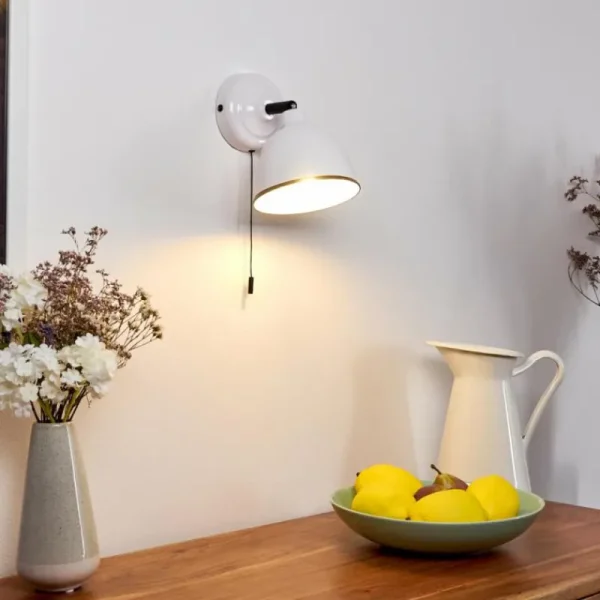 hofstein Applique murale Catharine Blanc, 1 lumière* Lampes Modernes