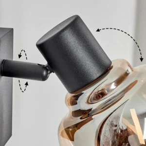 hofstein Applique murale Cevio Noir, 1 lumière* Lampes Modernes