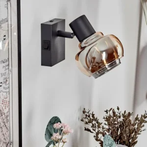 hofstein Applique murale Cevio Noir, 1 lumière* Lampes Modernes