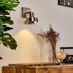 hofstein Applique murale Chagres Nickel mat, 1 lumière* Lampes En Verre
