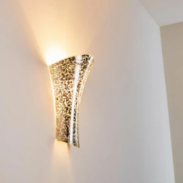 hofstein Applique murale Chieti Blanc, 1 lumière* Lampes En Verre