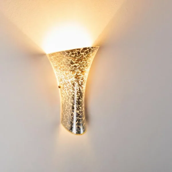 hofstein Applique murale Chieti Blanc, 1 lumière* Lampes En Verre