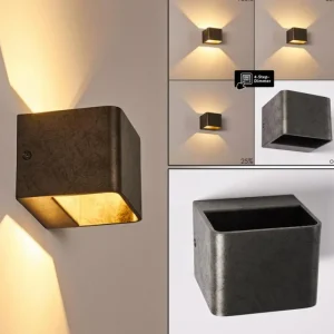hofstein Applique murale Chuitna LED Nickel mat, 1 lumière* Lampes Modernes