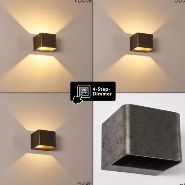 hofstein Applique murale Chuitna LED Nickel mat, 1 lumière* Lampes Modernes