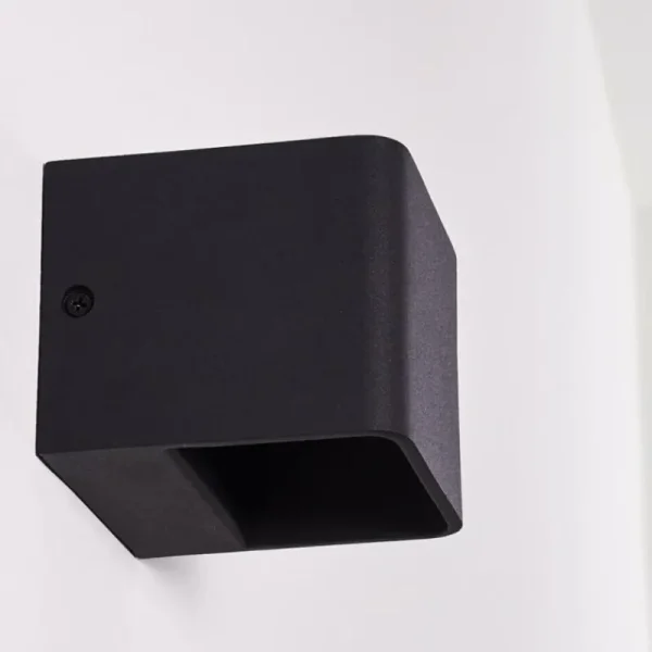 hofstein Applique murale Chuitna LED Noir, 1 lumière* Lampes Modernes