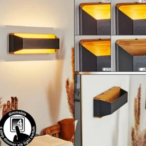 hofstein Applique murale Clarens LED Écru, Noir, 1 lumière* Lampes Modernes