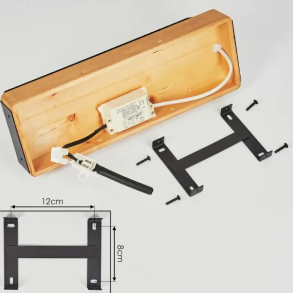 hofstein Applique murale Clarens LED Écru, Noir, 1 lumière* Lampes Modernes