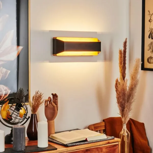 hofstein Applique murale Clarens LED Écru, Noir, 1 lumière* Lampes Modernes