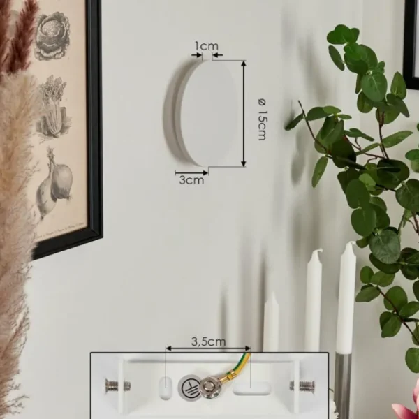 hofstein Applique murale Comallo LED Blanc, 1 lumière* Lampes Modernes