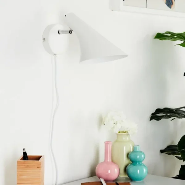 hofstein Applique murale Corralcay Chrome, Blanc, 1 lumière* Lampes Modernes