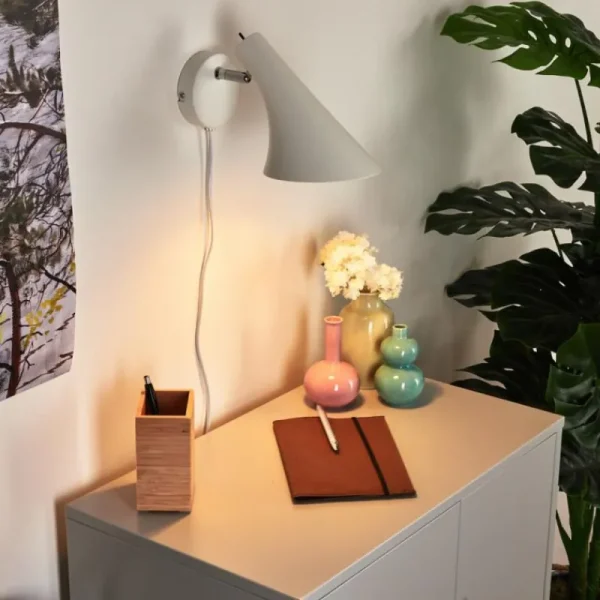 hofstein Applique murale Corralcay Chrome, Blanc, 1 lumière* Lampes Modernes