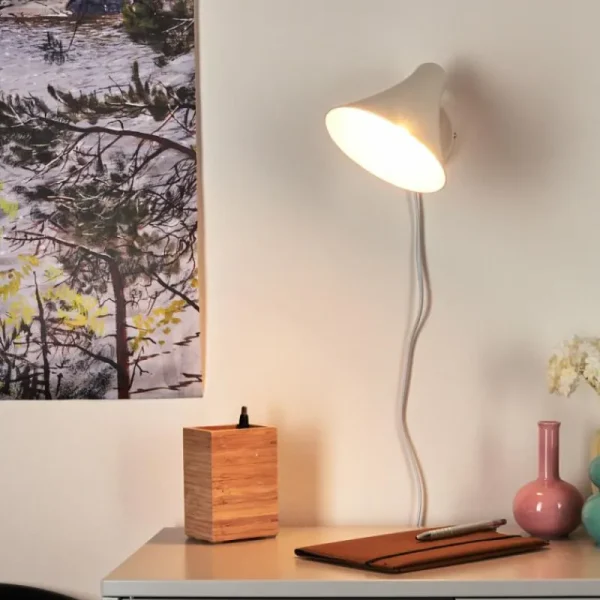 hofstein Applique murale Corralcay Chrome, Blanc, 1 lumière* Lampes Modernes