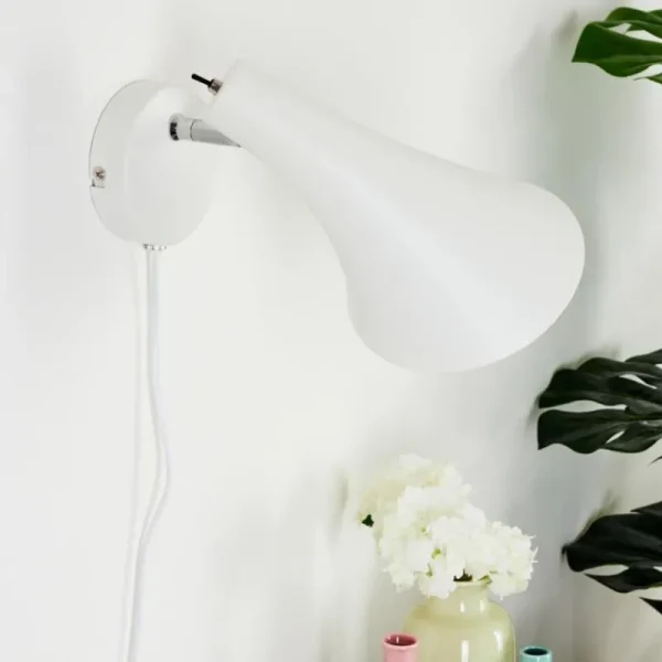 hofstein Applique murale Corralcay Chrome, Blanc, 1 lumière* Lampes Modernes