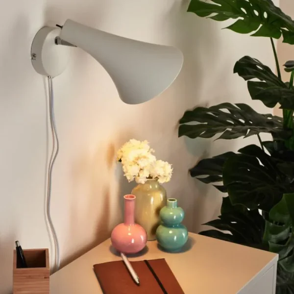 hofstein Applique murale Corralcay Chrome, Blanc, 1 lumière* Lampes Modernes