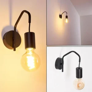 hofstein Applique murale Cuyama Noir, 1 lumière* Lampes Modernes