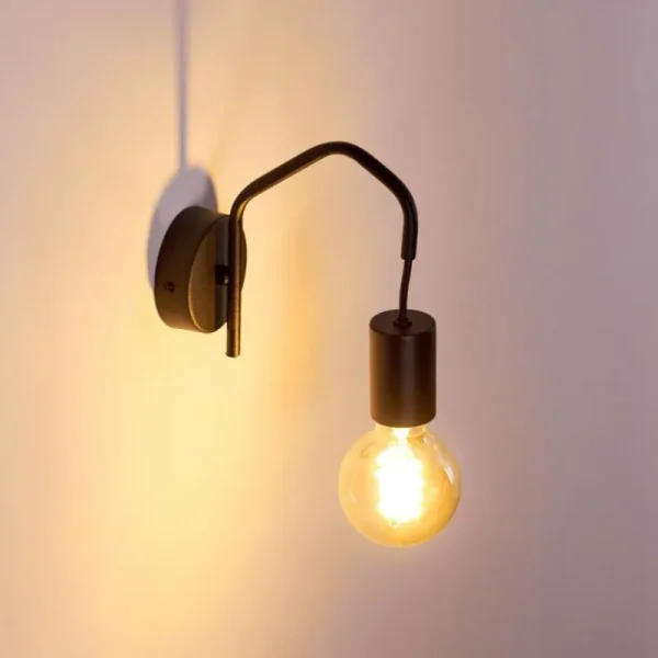 hofstein Applique murale Cuyama Noir, 1 lumière* Lampes Modernes