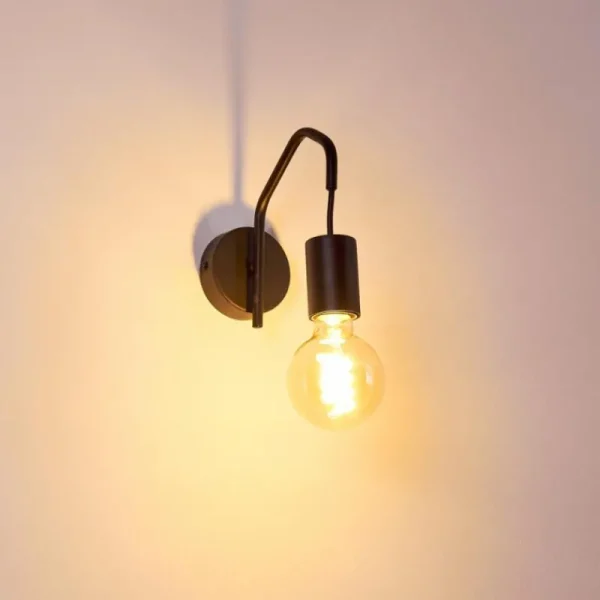 hofstein Applique murale Cuyama Noir, 1 lumière* Lampes Modernes