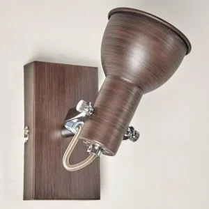 hofstein Applique murale Danikon Brun, Chrome, 1 lumière* Lampes Modernes