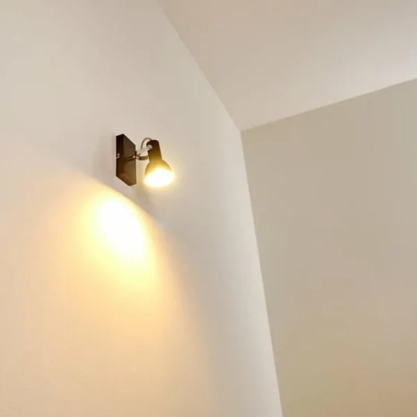 hofstein Applique murale Danikon Brun, Chrome, 1 lumière* Lampes Modernes